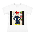 Retro Pop Art Olive Oyl with Anchor Print Men's Cotton T-Shirt front [ai-pod:0e5796241d316f77f3ade62000e86bcd]