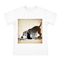 Vintage 1930s Hound Sniffing Print Men's Cotton T-Shirt front [ai-pod:d6e6cb84850b03bfd01a19e011186e4e]