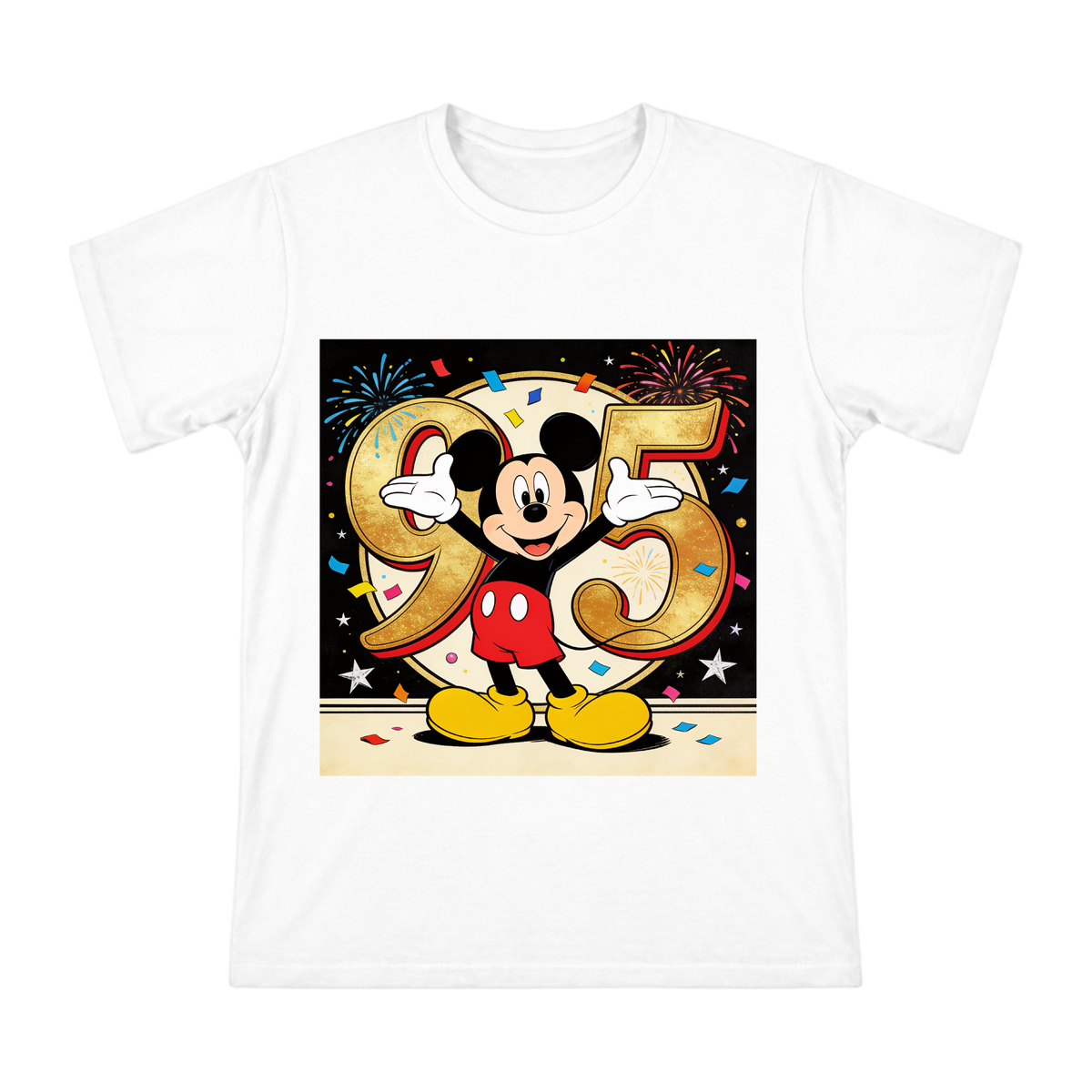 Mickey Mouse 95th Anniversary Celebration Vintage Poster Men's Short Sleeve T-Shirt front [ai-pod:10ed4f39890b791ac14903f110ce73df]