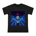 Cyberburnout: Caffeine-Fueled Laser Gaze T-Shirt front [ai-pod:c6e903824695f456dda552c74b2351f9]