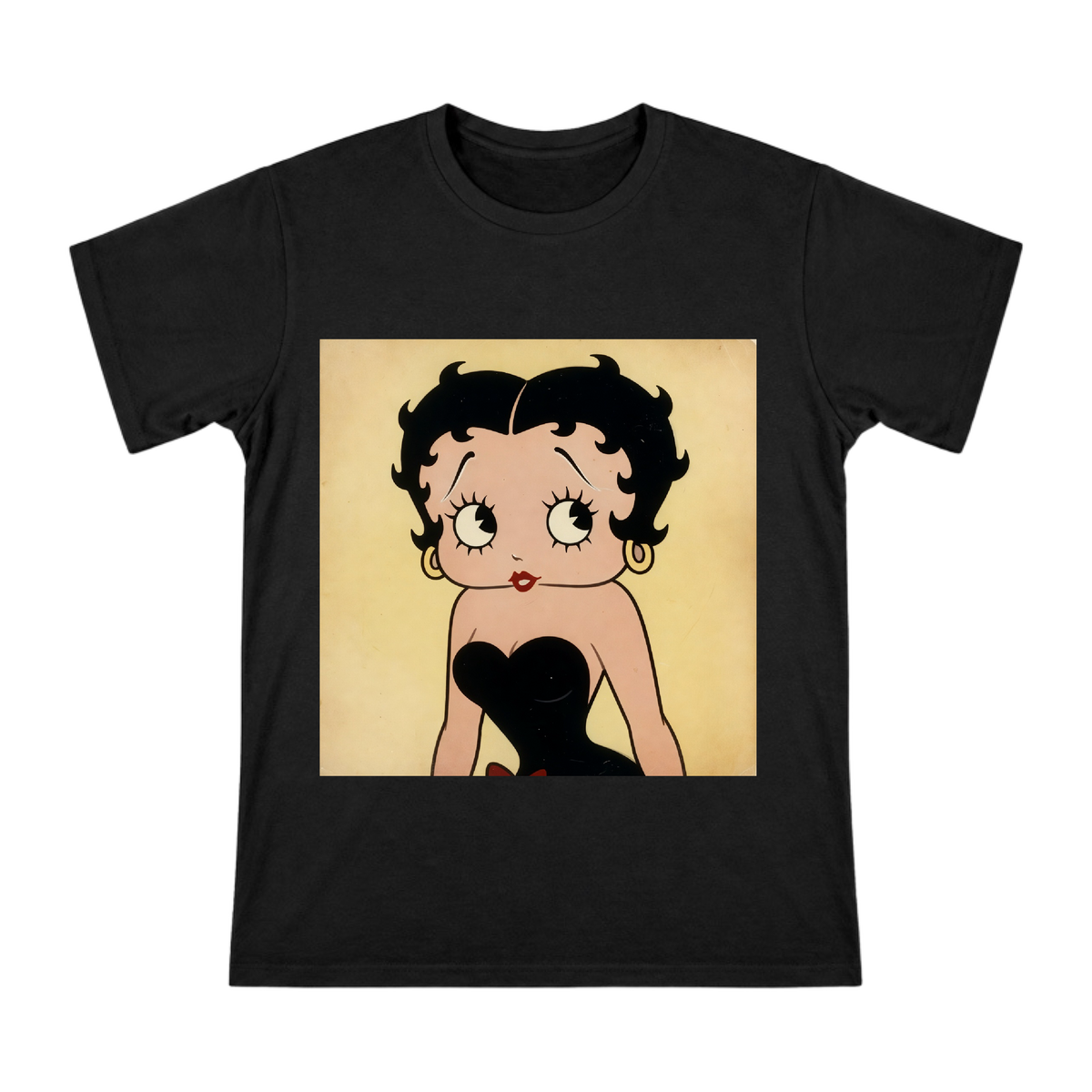 Betty Boop Retro Animation Art Men's Custom Print T-Shirt front [ai-pod:da11132007c69dfb82699e52d22f8d00]