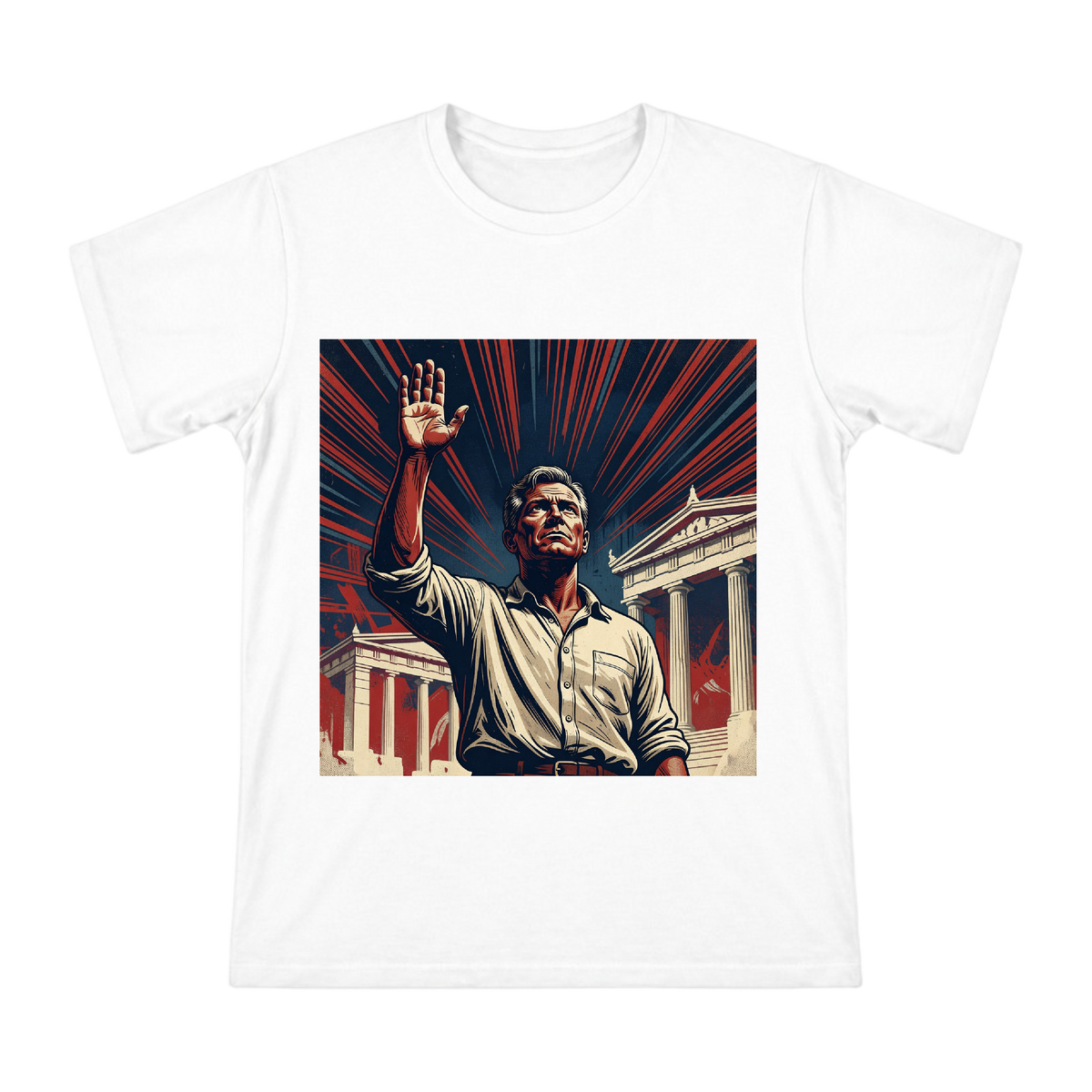Retro American Voter Oath Men's Short Sleeve T-Shirt front [ai-pod:b8fe5b8a57c457e38e4621a9a74e267d]