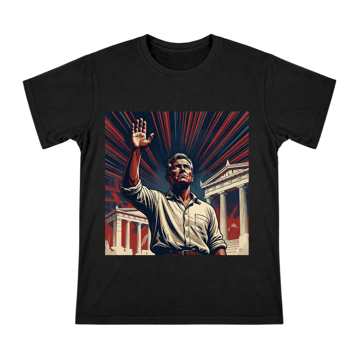 Retro American Voter Oath Men's Short Sleeve T-Shirt front [ai-pod:ea97dd8e522cb101526b718476a50790]
