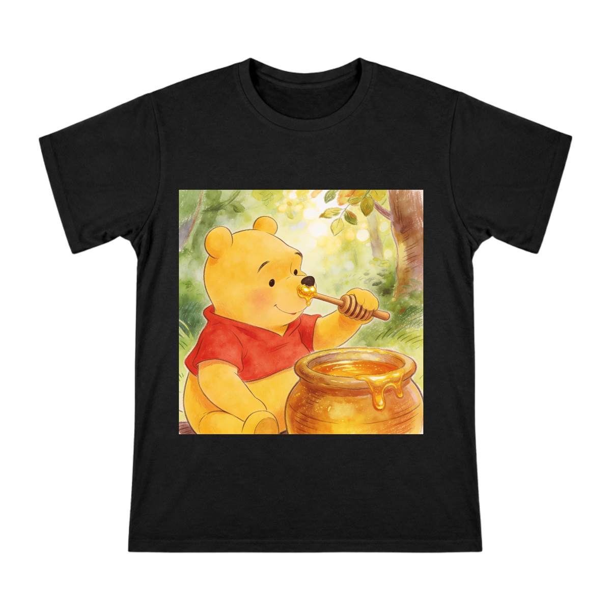 Winnie the Pooh Honey Pot Classic Illustration Men's Short Sleeve T-Shirt front [ai-pod:1fc5242b9f6e88dda084e8a31a5dfc06]