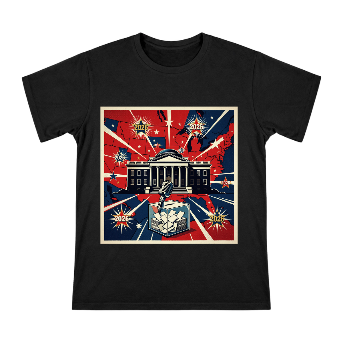 2026 Retro Political Campaign T-Shirt front [ai-pod:08f84dda6ab5e658b17a17e6b878a2cf]