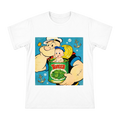 Popeye and Baby Olive Oil Can Retro Illustration Men's Short Sleeve T-Shirt front [ai-pod:7c4e1a988acc9794577efdcb5f93860d]