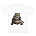 Exhausted Overweight Cat Staring at Phone Glow — Men's Heavyweight Cotton T-Shirt (Front-Print Only) front [ai-pod:37204158a6fc34a50b3d5175b434f5d8]
