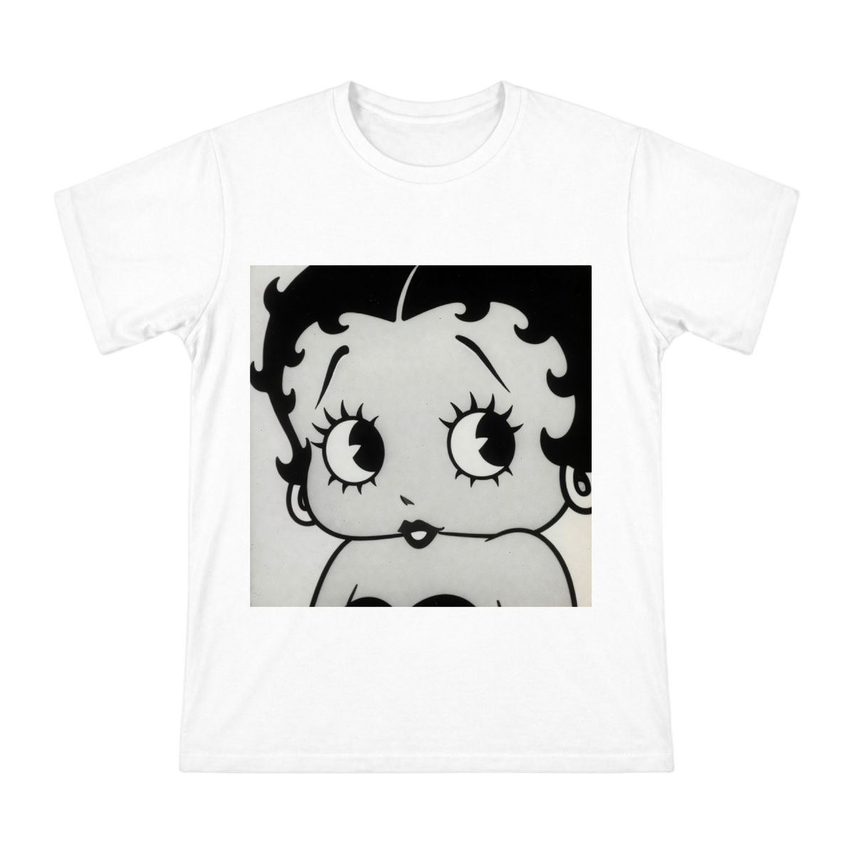 Betty Boop Vintage Face Men's Custom T-Shirt front [ai-pod:892ddc5dd7f8fec6094a6992db93e1b5]