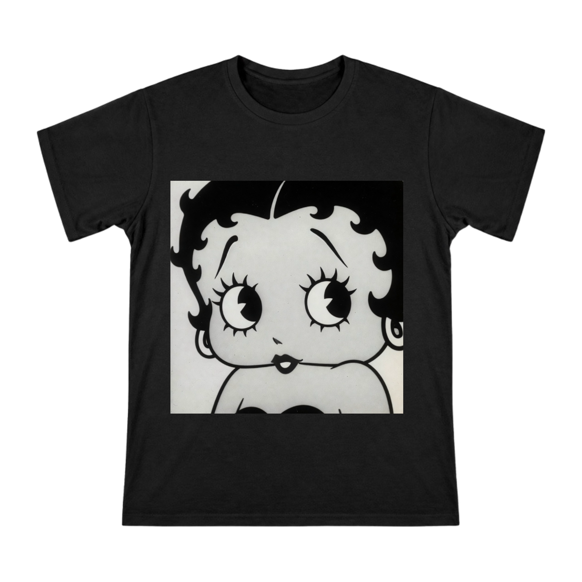 Betty Boop Vintage Face Men's Custom T-Shirt front [ai-pod:3efc78fe3c894327cafa70ca871c7235]