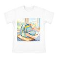 Fresh Mint Green Backpack Organization Illustration Unisex Cotton T-Shirt front [ai-pod:95ff1bdeca52102d6ef87b7f4cb3259b]