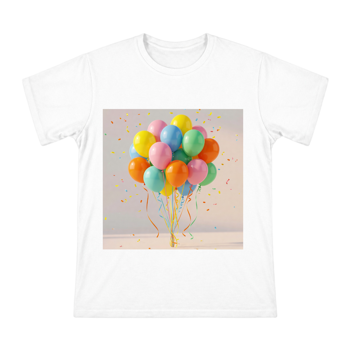 Colorful Balloon Bundle and Ribbons Custom Print Men's Short Sleeve T-Shirt front [ai-pod:7621ee7e3d3a2264514ea0f148d6cf22]