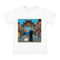Tintin and Zhang Chongren Shanghai Adventure Men's Cotton T-Shirt front [ai-pod:bcddbc5daa34e69131be45942f682a76]