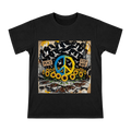 Blue and Yellow Peace Symbol with Sunflowers Anti-War Art Men's Short Sleeve T-Shirt front [ai-pod:e8cae2499424704d7e3ca745c8df067b]