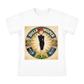 Retro American Comic Redhead Woman with Spinach Can Badge Men's Premium Cotton T-Shirt front [ai-pod:102a1c858de4e620557a657d887b7668]