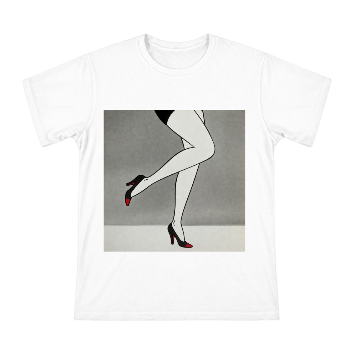 Vintage 1930s Art Deco Legs and Red Heels Illustration Men's Short Sleeve T-Shirt front [ai-pod:16f3395e5622823920d485db481c64d1]