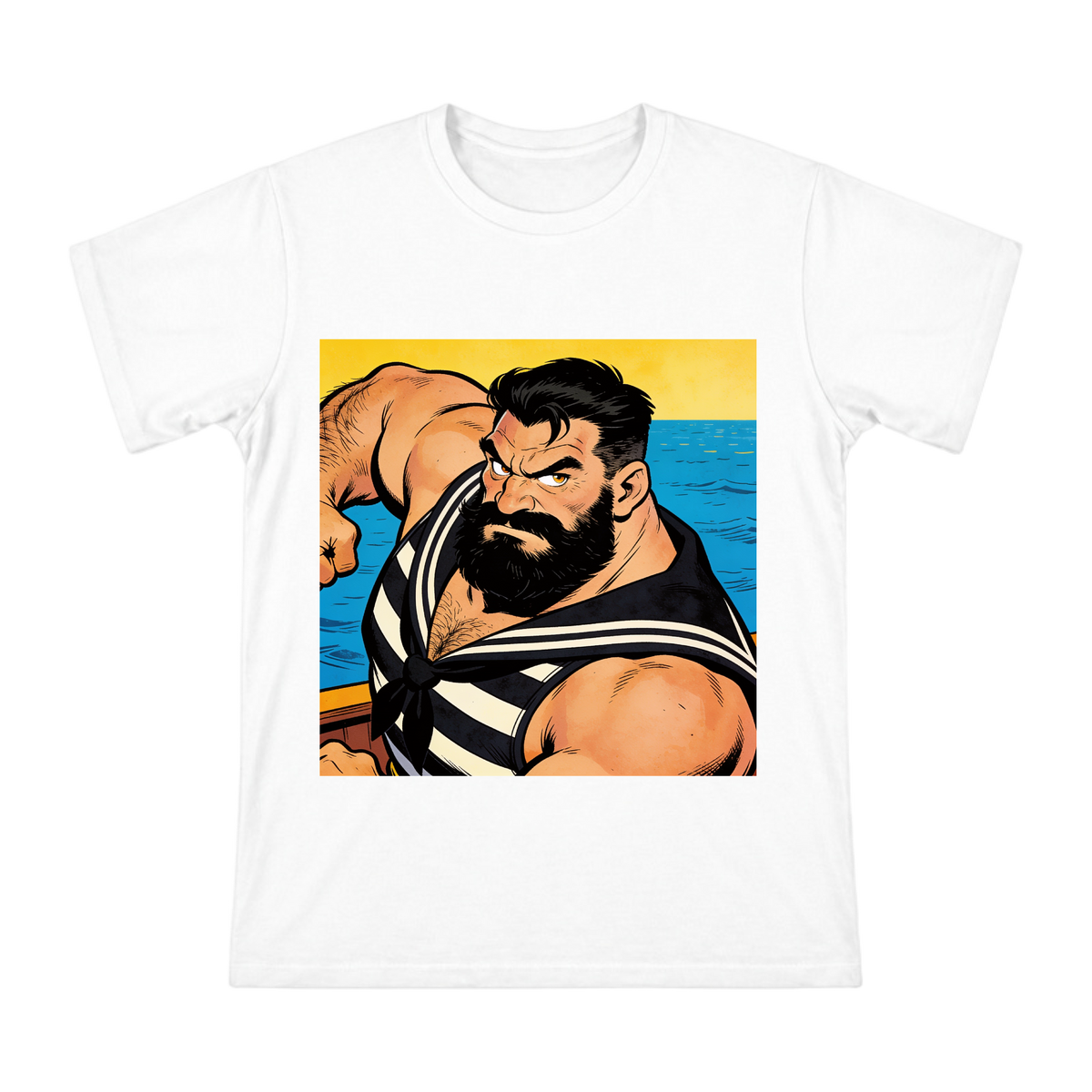 Vintage American Comic Bluto Sailor Men's Custom T-Shirt front [ai-pod:b068a6b6563be0d7769345e9307a0bc3]