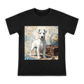 Wireline Fox Terrier Illustration Men's Cotton T-Shirt front [ai-pod:d0b3a7670e67556ff560ce07f3b57380]