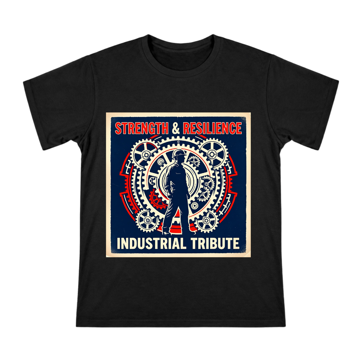 Strength and Resilience Industrial Worker Tribute Vintage T-Shirt front [ai-pod:5c71e27c9ee883c7f0c8277a281affb9]