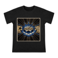 Blue Lotus Bloom: Bundled Art Deco & Shanghai Skyline T-Shirt front [ai-pod:7047dbfdb8851740b15c345079554dce]