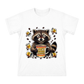 Caffeine-Overloaded Raccoon Illustration | Men's Heavyweight Cotton T-Shirt (Front-Print Only) front [ai-pod:231b20dc01684bb70bade9fe2d8e0116]