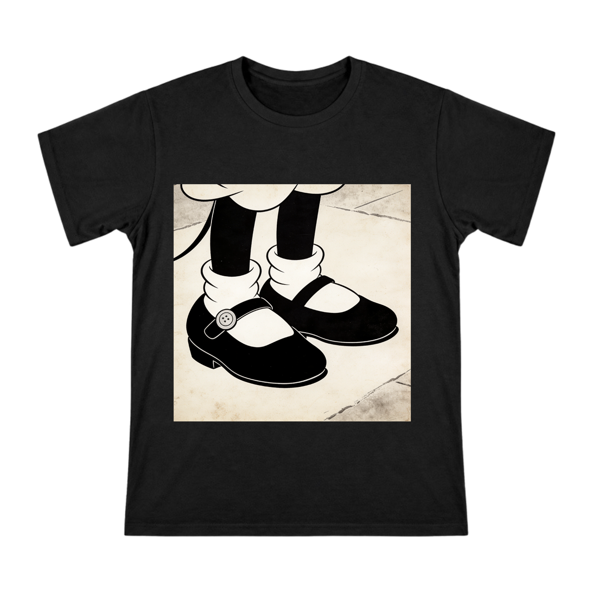 1928 Vintage Minnie Mouse Mary Jane Shoes Custom Men's Short Sleeve T-Shirt front [ai-pod:369ec1b942b313b1349089a5befdf9ac]