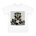 Caffeine-Overloaded Frizzy Raccoon Graphic Men's Short Sleeve T-Shirt front [ai-pod:1a9234b58ee18691ae36cde6772b9347]