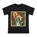 Statue of Liberty Art Print on Men's Premium Cotton T-Shirt front [ai-pod:2662c8929a9d40e3e22a8c8f353d0a31]