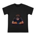 Exhausted Programmer Retro Comic Graphic Men's Cotton T-Shirt front [ai-pod:8aa6b6f3dca4174b7ace4eb67c442173]