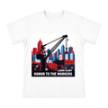 Steampunk Gear Crane Vector Art Men's Short Sleeve T-Shirt front [ai-pod:1215dc1e712c8655a9db511ab352924b]