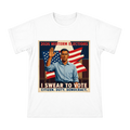 Vintage Voter Oath Illustration Men's Premium Cotton T-Shirt front [ai-pod:ac9eaace4a2bf7f1fbd9c71270cab0a1]