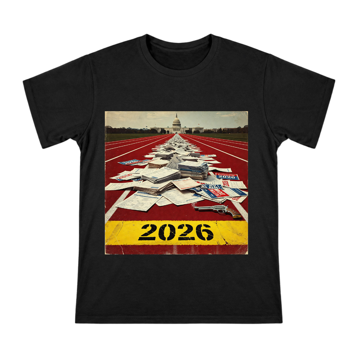2026 Political Documents and Revolver Vintage T-Shirt front [ai-pod:5be2f56a14212c72f0c19a4de18a309a]