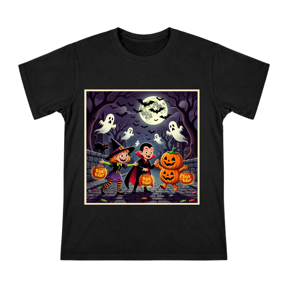 Playful Halloween Children Costumes Custom Men's Short Sleeve T-Shirt front [ai-pod:953b61743c0c3ca6a0a33ae3e1ca3dce]