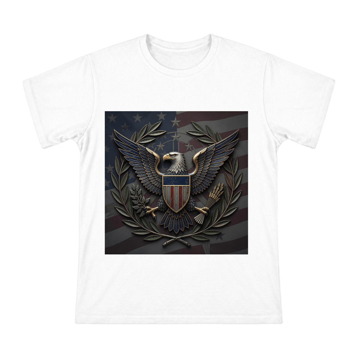 Vintage Distressed American Eagle Emblem Men's Cotton T-Shirt front [ai-pod:30c2a2c1b5e0ff57c741c92c5aa2c6ea]