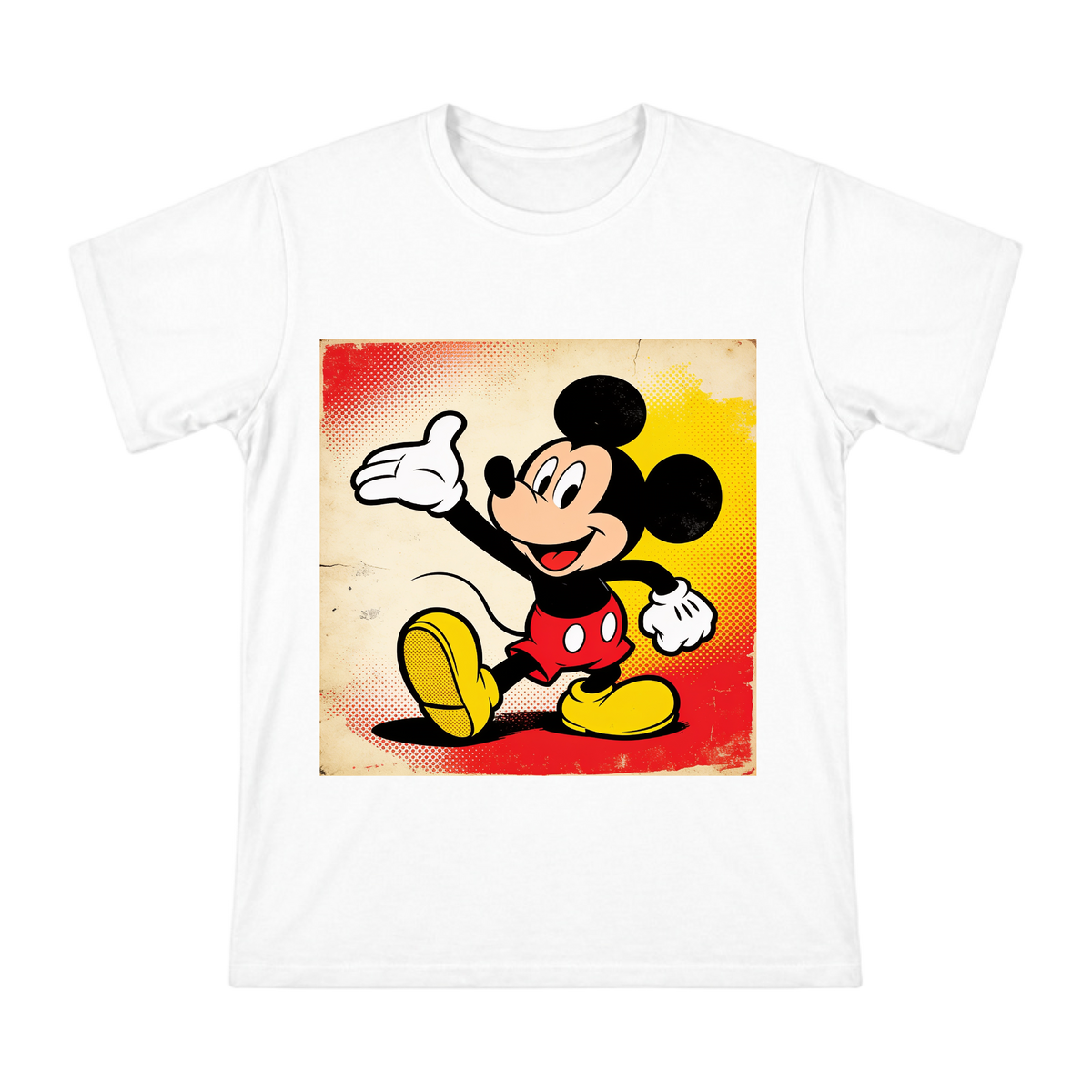 Classic Mickey Mouse Retro Pop Art Men's Cotton T-Shirt front [ai-pod:5cfedcc07a0b0e753694afd1f25c3e25]