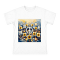 Peace and Sunflower Watercolor Art Men's Custom T-Shirt front [ai-pod:15c1dfd0775dd4b7ad088a31285211e5]