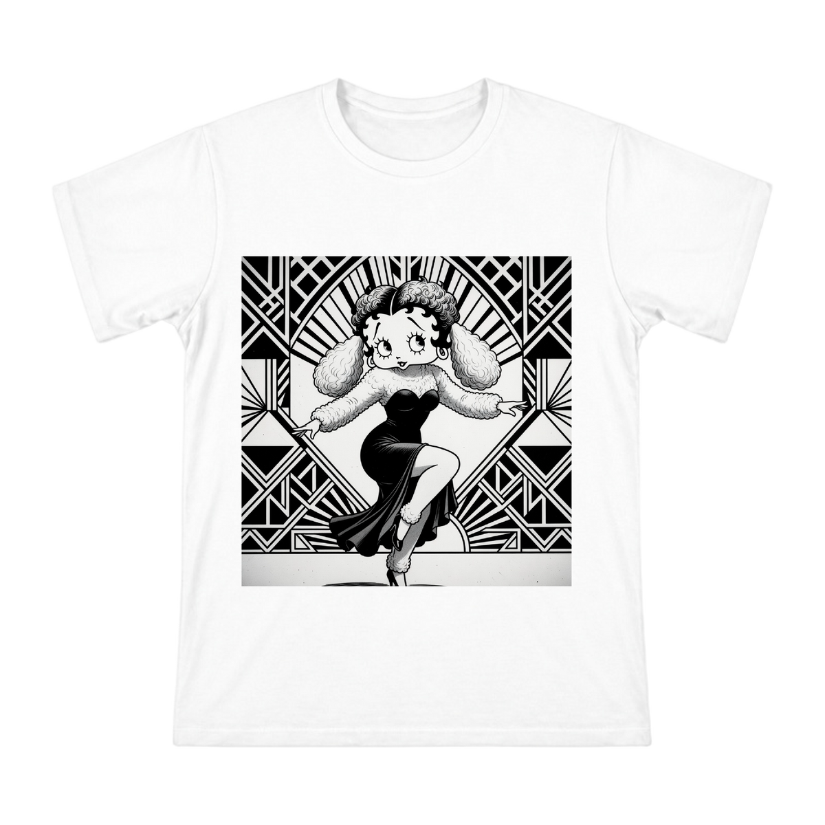 Vintage Jazz Age Poodle Art Men's Short Sleeve T-Shirt front [ai-pod:7a1cf9c8e54c199cc1940cc4396cf34b]