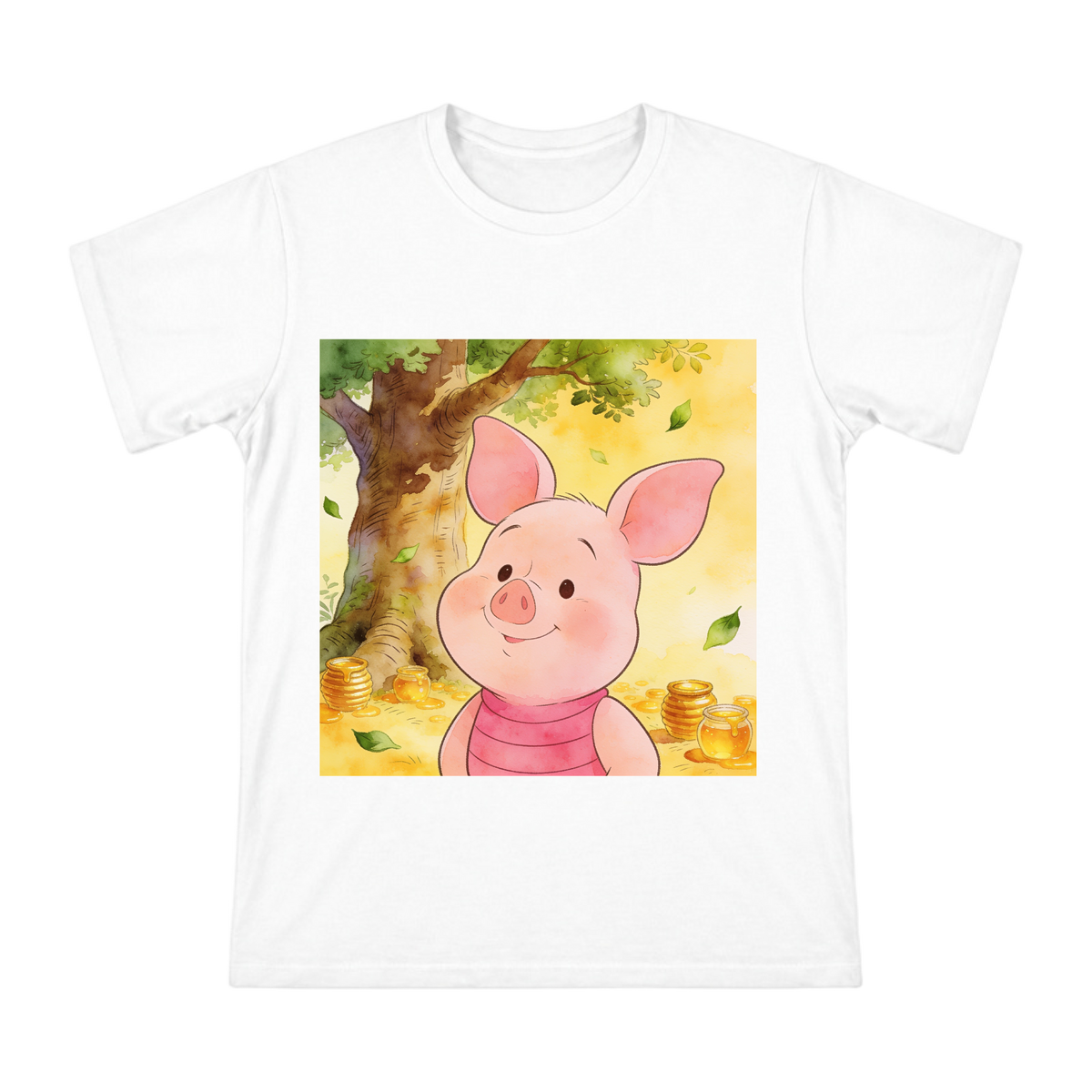 Watercolor Piglet Portrait on Men's Cotton T-Shirt front [ai-pod:883d4498f4f3e98f8528d9e5ee8cdb7d]