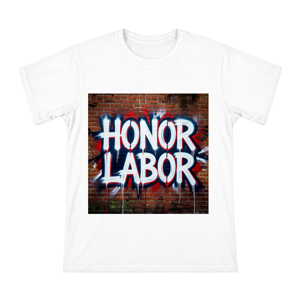 Honor Labor Street Graffiti Print Men's Heavyweight Cotton T-Shirt front [ai-pod:778b2c3dc4293e47d73c2e82c22be843]