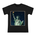 Statue of Liberty Retro Art Print Men's Short Sleeve T-Shirt front [ai-pod:466fae0f79e76ae3b499009678e22046]