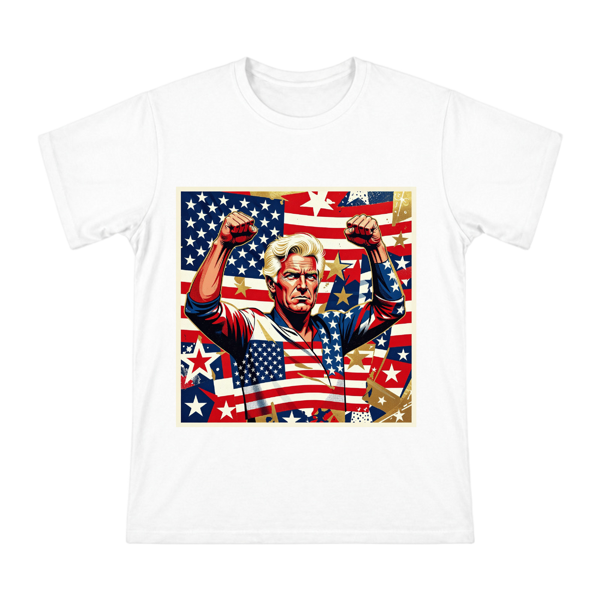Retro Pop Art Star-Spangled Victory Men's T-Shirt front [ai-pod:38d464cfcc3591b94aaa62290940ac3d]