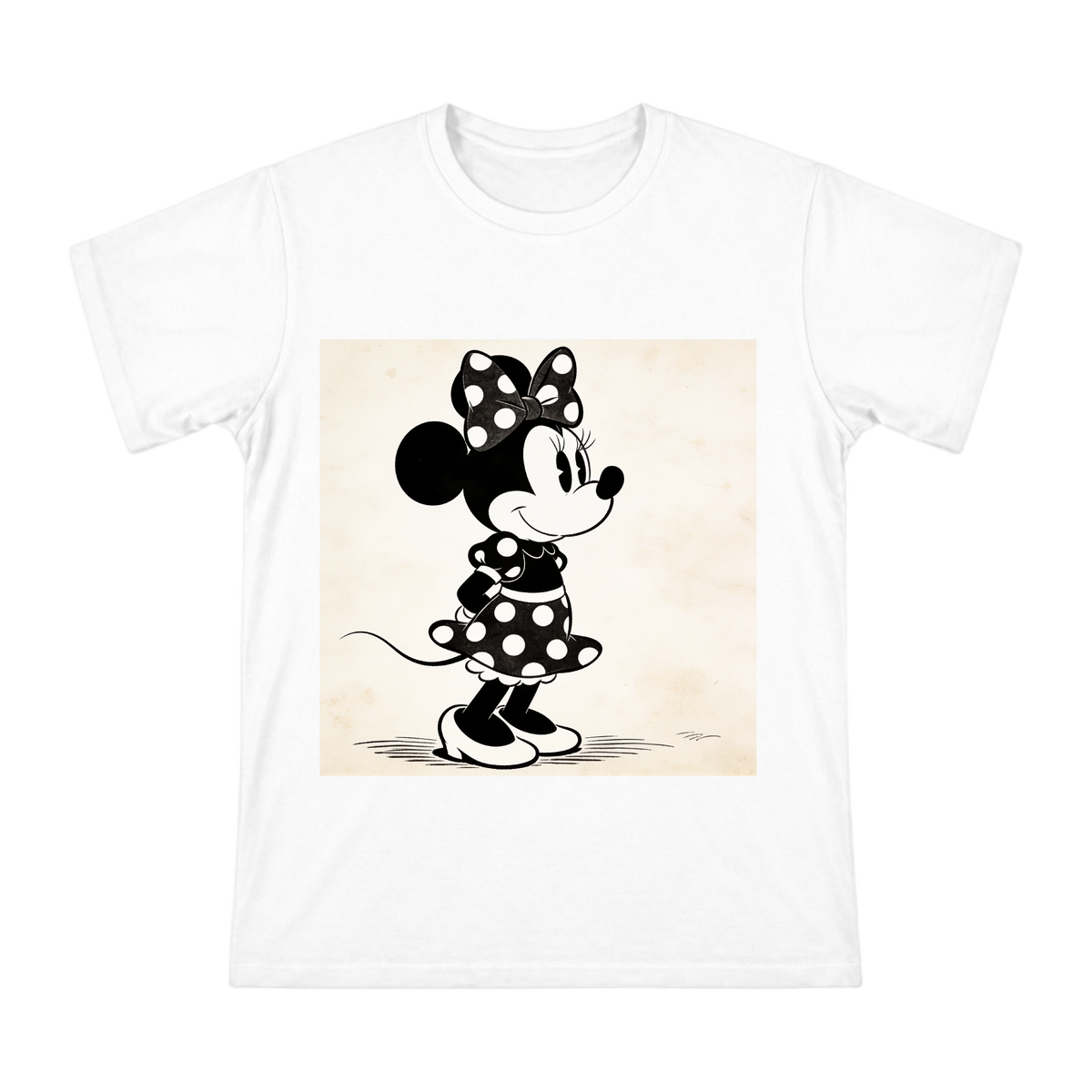 1928 Vintage Minnie Mouse Retro Illustration Men's Short Sleeve T-Shirt front [ai-pod:c0bb828b04fcdca05ff90dbaacb888fd]
