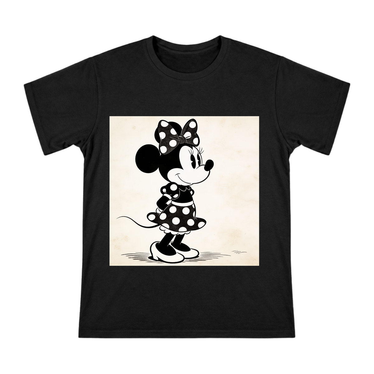 1928 Vintage Minnie Mouse Retro Illustration Men's Short Sleeve T-Shirt front [ai-pod:86510ebe8907d8f9c2dac5172183422e]