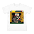 Deadline Panic Raccoon Retro Cartoon Men's T-Shirt front [ai-pod:4cf2070e6b2641933dba482bc0111105]