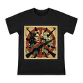 Anti-War Peace Rose Vintage Poster Women's Portrait Men's Short Sleeve T-Shirt front [ai-pod:ebc86fa315f5c9ebd44ddc7a21c0314c]