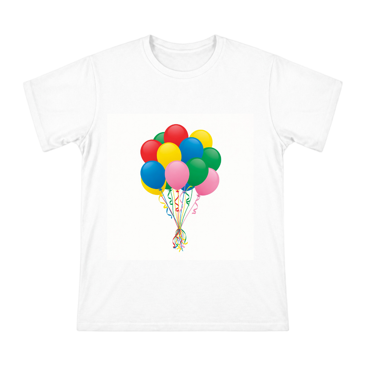 Colorful Balloon Bundle Vector Illustration Men's Short Sleeve T-Shirt front [ai-pod:3a6d02a2720b5805651d7f1d21e7a0f1]