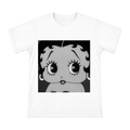 Vintage Betty Boop Close-Up Print on Men's Heavyweight Cotton T-Shirt front [ai-pod:8157387fe977bf2664f64c1303bfe81f]