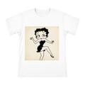 Vintage Jazz Dancer Cartoon Girl on Men's Cotton T-Shirt front [ai-pod:b83afc4d8be81f5d6d83df0cf980b541]