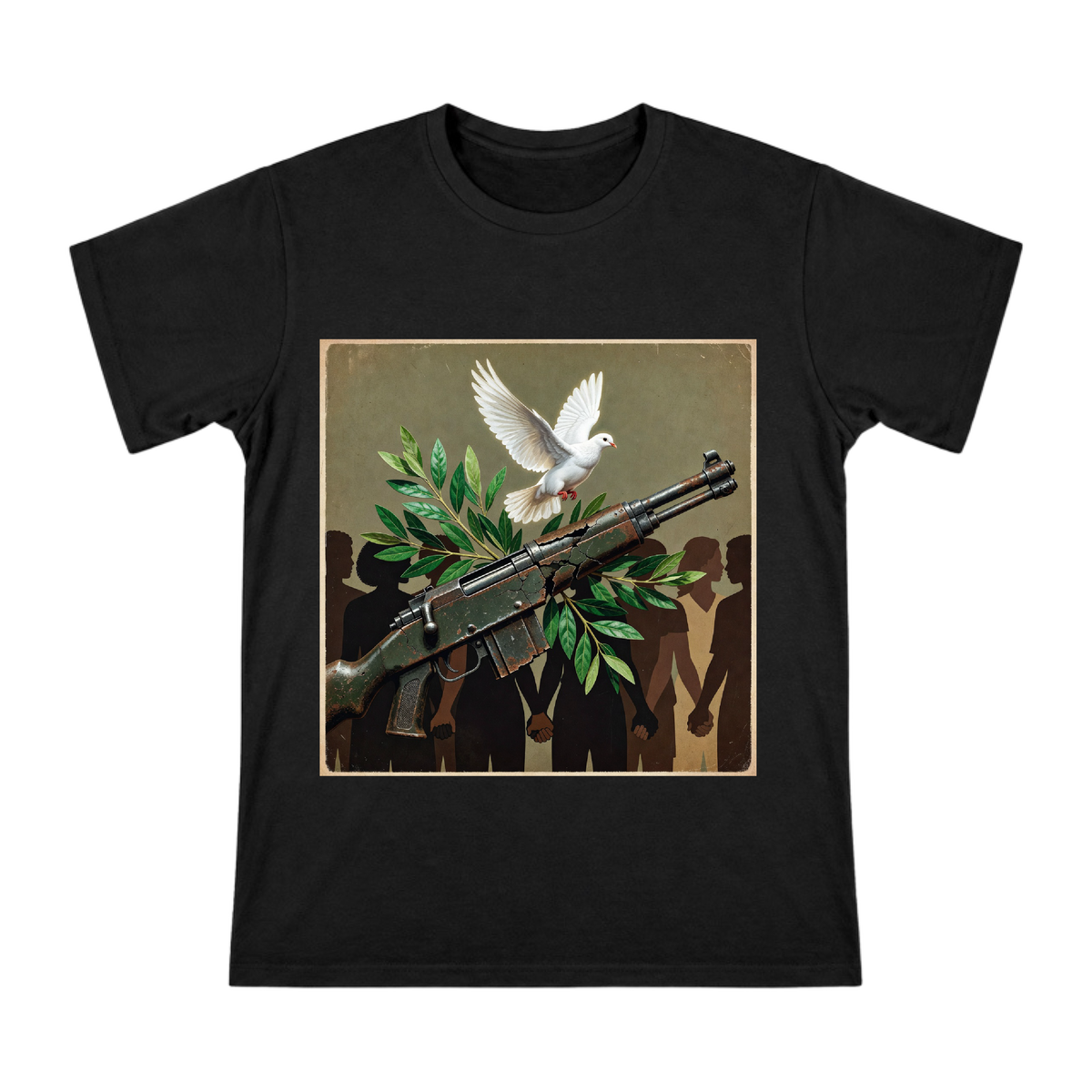 Peace Dove from Rusted Rifle Men's Heavyweight Cotton T-Shirt front [ai-pod:80bb1ef5a19ea6bdacb327a275e690cc]