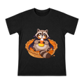 Hungry Vampire Raccoon Pumpkin Pie Halloween Men's Short Sleeve T-Shirt front [ai-pod:66d030dc2008d5a65008e00cd64c156c]