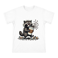 Caffeine-Overloaded Raccoon Men's Cotton T-Shirt front [ai-pod:135554f1bebf900fc28f425a5ee1e6a6]